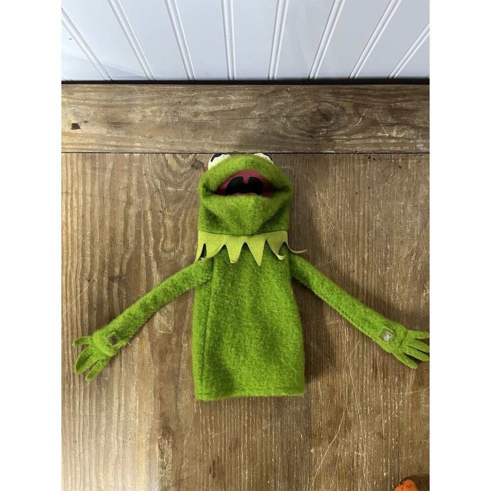 Vtg Fisher Price Vintage Kermit the Frog Hand Puppet #860 1976 - Picture 2 of 7